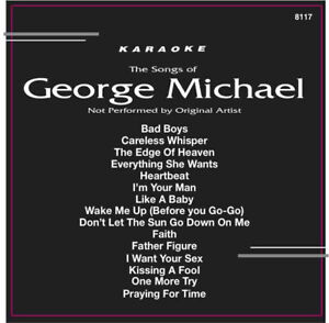 GEORGE MICHAEL Karaoke CD+G 15 TRACKS Backstage #8117 IN ORIGINALBlack Sleeve