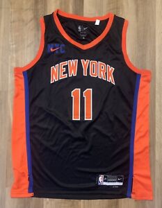 Jalen Brunson New York Knicks City #11 Jersey Orange Colorway Men NWT