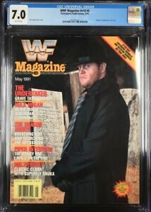 CGC 7.0 WWF MAGAZINE May 1991 THE UNDERTAKER WWE Hulk Hogan Roddy Piper