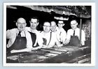 Vintage Photograph Group Photo Compositors Typesetters 1950s