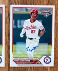 (1) Trey Lipscomb 2023 Topps Pro Debut RC Auto QTY available Nationals SP Rookie
