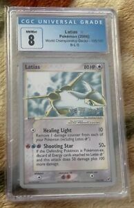 2006 Pokémon Latias Gold Star World Championship Deck B-L-S 105/107 CGC 8 NM-MT