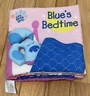 Vintage Blue’s Bedtime Blue’s Clues Soft Cloth Rag Book  Rare Hard To Find