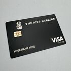 Ritz Carlton Hotel CUSTOM Metal Credit Card Royal Visa - FAST USA PRIORITY