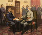 Civil War Painting General Grant Meets Robert E. Lee Picture 8x10 Print W014