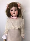 21” Antique Armand Marseille Germany A & M 390 Bisque Doll 1900 Leather Body #o