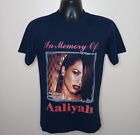 VTG Y2K 2001 Aaliyah Small Band T-shirt Try Again Memorial R&B Rap Tee
