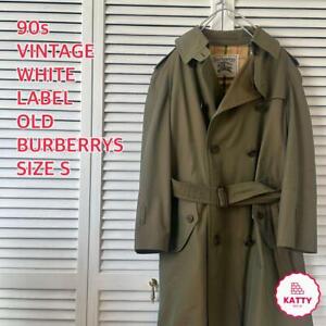 Women size S coat 90S Burberrys Vintage Collared Trench Coat Iridescent original