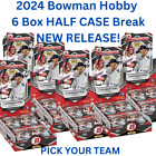 Texas Rangers 2024 MLB Baseball Topps Bowman Hobby 1/2 Case 6 Box Break #133