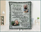 Custom Memorial Photo Blanket For Loss Of Brother, Personalized Photo Memorial