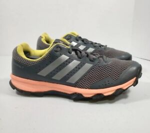 Adidas Duramo 7 Trail Running Shoes Women's Size 7.5 Gray Pink Sneakers AQ5871