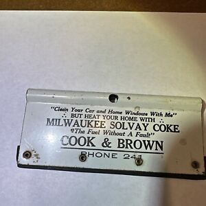 Milwaukee Solvay Coke Cook & Brown Car And Home Window Cleaner Lot JJ