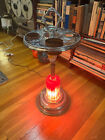 Vintage Art Deco Smoke Stand With Working Light - Excellent Plating
