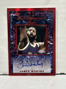2022 Leaf ITG Used Sports The Distinguished Series Red James Worthy auto/3 HOF