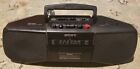 Sony CFS-B15 AM FM Radio Cassette Recorder Player Portable Boombox Fully Tested