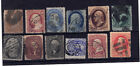 US 19th Century Collection of (12) Twelve USED Stamps - High Catalog Value