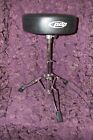 New ListingPDP Adjustable Drum Throne Chair Round Seat Stool PDD Chrome Black Very Nice
