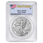 2023 $1 American Silver Eagle PCGS MS69 FS Flag Label