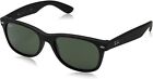 Ray-Ban New Wayfarer Black Green Lens Sunglasses – RB2132 622 58/ RB2132622-58