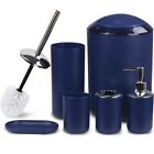 CERBIOR Bathroom Accessories Set 6 Piece for Decorative Countertop and Gift Blue