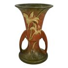 New ListingRoseville Zephyr Lily Brown 1946 Vintage Art Pottery Ceramic Vase 132-7