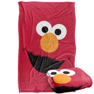 Sesame Street Elmo Face Silky Touch Super Soft Throw Blanket