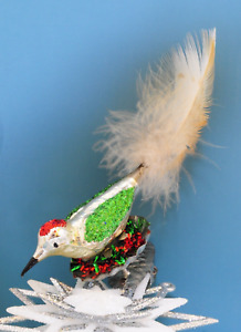 Vintage Clip On Bird Christmas Ornament