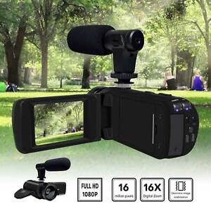 16MP Digital Video Camera 4K HD Anti-shake Camcorder Vlogging with Microphone