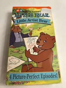 Little Bear - Little Artist Bear (VHS, 2002) Nick Jr. Maurice Sendak TESTED