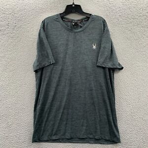 SPYDER T Shirt Mens XL Short Sleeve Extra Large Active Gray