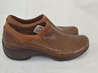 Merrell Womens Shoes Sz 10 Brown Slip On Loafer Clog Jungle Moc Spire Stretch