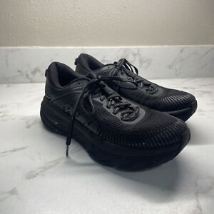 Hoka One One W Bondi 7 Women's Size 8.5 Triple Black Running Shoes