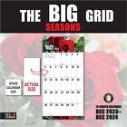 the Big Grid Jumbo Large Print 2024 Hangable Monthly Wall Calendar - Seasons
