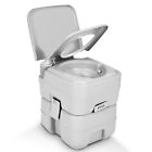 Portable Toilet 20L Dual Flush Caravan Commode Porta-Potty Indoor Travel Camping