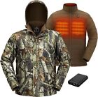 TIDEWE Men’s Heated Jacket Battery Pack, Heated Coat for Hunting, Skiing