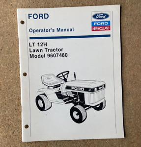 Original Ford LT12H Lawn Tractor Model 9607480 Owner Operator's Manual SE4699