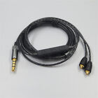 MMCX Audio Cable upgrade Cord Volume Control For Shure SE215 SE535 SE846 UE900