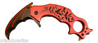 Batman Knife Karambit Hawkbill Tactical Assisted Opening Folding Blade RED