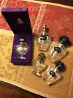 Baccarat Crystal Guerlain Shalimar Perfume/Atomizer Bottles (5)