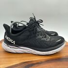 Hoka One One Clifton 8 Shoes Mens 11 Black Running Athletic Gym Sneakers Trainer
