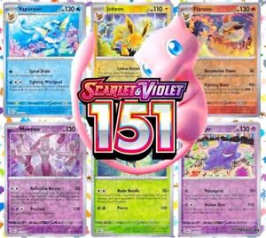 Pokemon TCG Scarlet & Violet 151 | Choose Your Card | Holo/Reverse Holos/C/UC