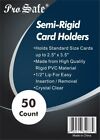 500 PRO SAFE Regular Size Semi-rigid Card Holders - Wholesale - Free Shipping