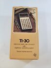VTG 1976 Texas Instrument Calculator TI-30 Electronic Slide-Rule Original Box