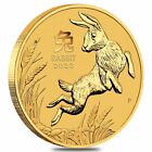2023 1/2 oz Gold Lunar Year of The Rabbit BU Australia Perth Mint In Cap