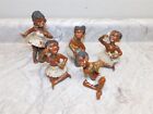 Lot 5 Different Vintage Ceramic Tribal Figurines - Made in Japan by Ucagco