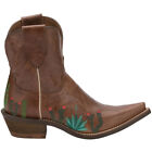 Nocona Boots Agave Embroidery Snip Toe Cowboy Booties Womens Brown Casual Boots