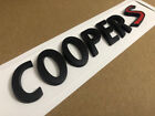 New Matte Black Cooper S Emblem Badge Logo Countryman Clubman Fits Mini Cooper