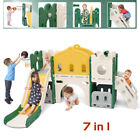 7 in 1 Kids Extra Large Slide Toddler Playground Climber Playset Indoor Outdoor