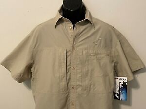 Official FLW NYLON VENTED FISHING SHIRT Outdoors Tournament Quality Gear NWT MED