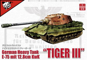 Modelcollect 1/35 WWII German E-75 Heavy Tank with 128mm Gun